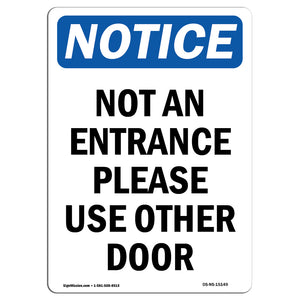 Not An Entrance Please Use Other Door