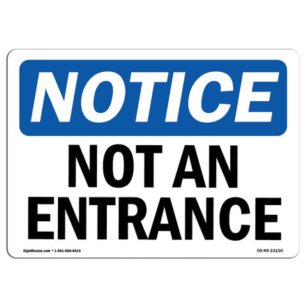 Not An Entrance