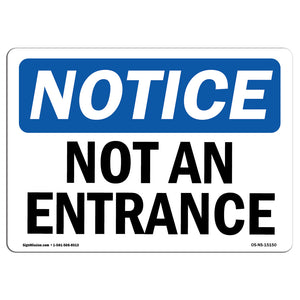 Not An Entrance