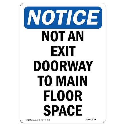 Not An Exit Doorway To Main Floor Space