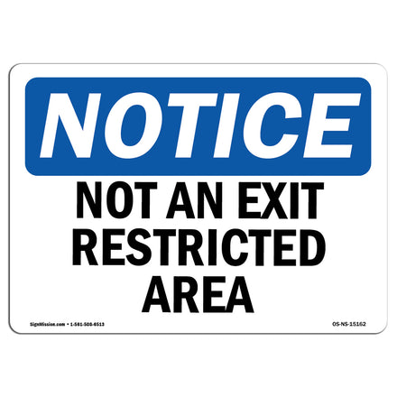 Not An Exit Restricted Area