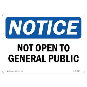 Not Open To General Public