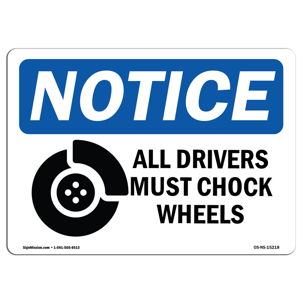 NOTICE All Drivers Must Chock Wheels