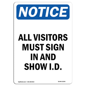 NOTICE All Visitors Must