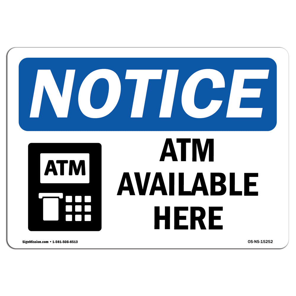 NOTICE ATM Available Here