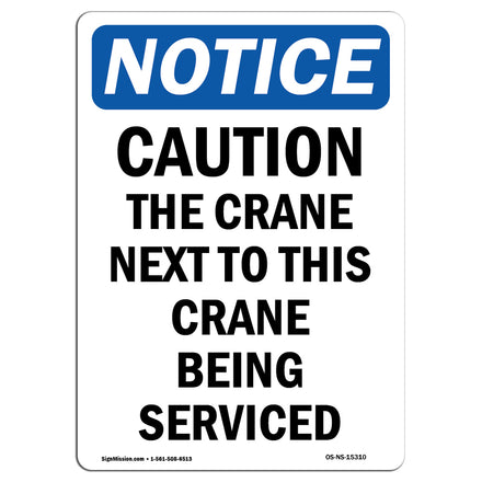 NOTICE Caution The Crane Next