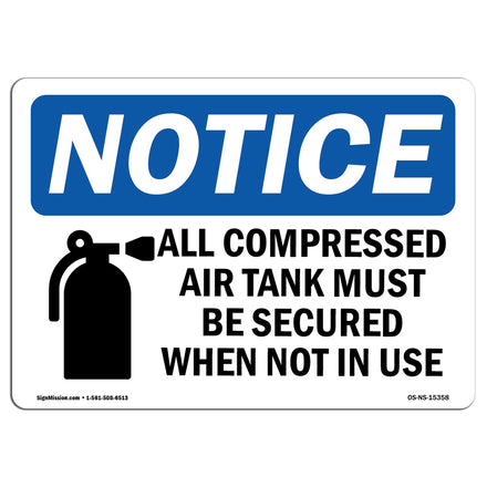 NOTICE Compressed Air Tanks Must Be Secured