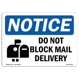 NOTICE Do Not Block Mail Delivery