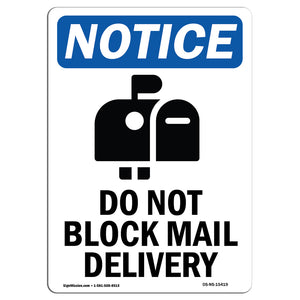 NOTICE Do Not Block Mail Delivery