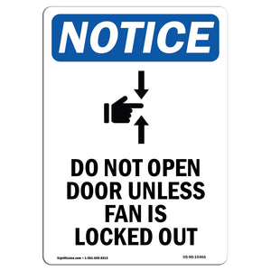 NOTICE Do Not Open Door Unless