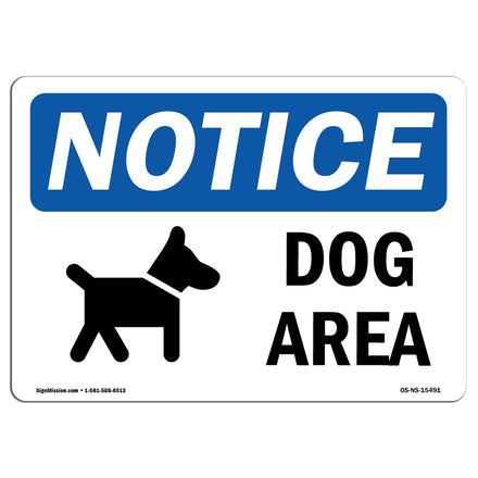 NOTICE Dog Area