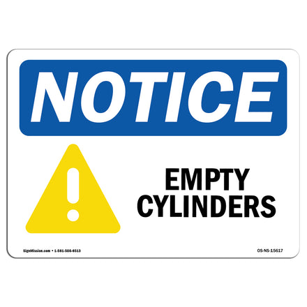 NOTICE Empty Cylinders