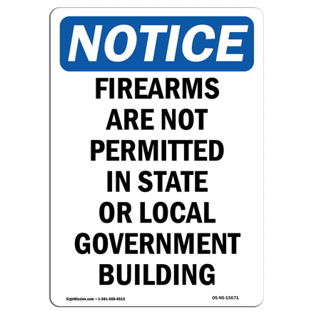 NOTICE Firearms Are Not Permitted