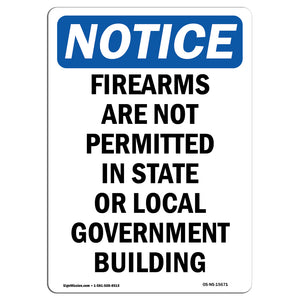 NOTICE Firearms Are Not Permitted