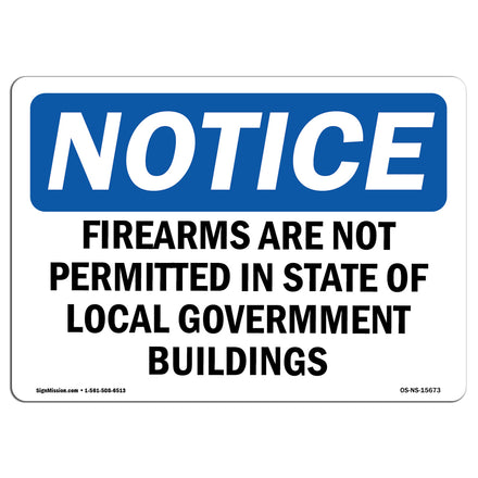 NOTICE Firearms Are Not Permitted