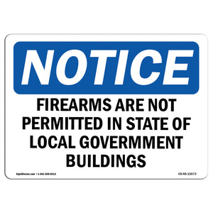 NOTICE Firearms Are Not Permitted