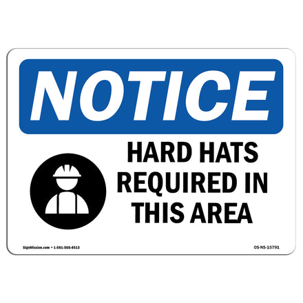 NOTICE Hard Hats Required In This Area