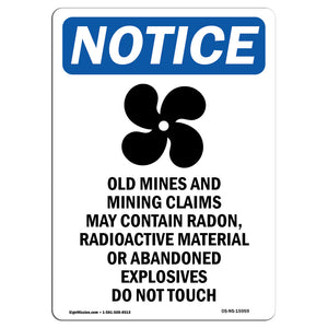 NOTICE Mines And Mining Claim May Contain Radon