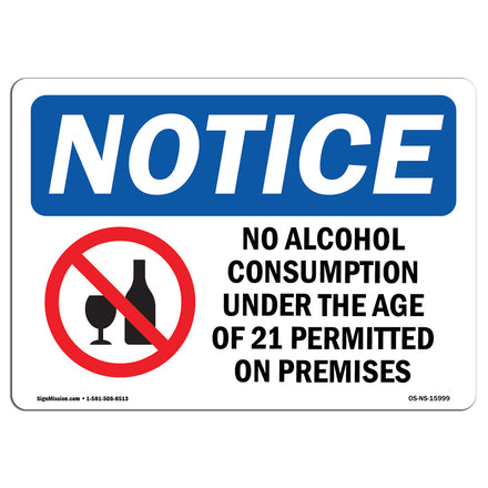 NOTICE No Alcohol Consumption