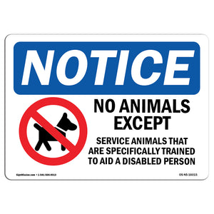 No Animals Except