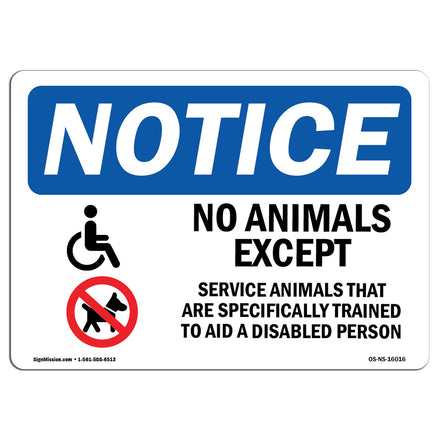 No Animals Except