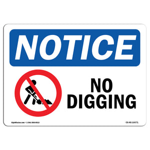 NOTICE No Digging