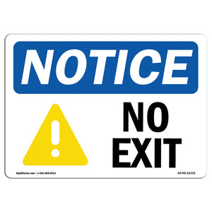 NOTICE No Exit