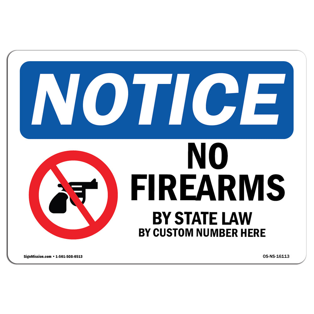 No Firearms By State