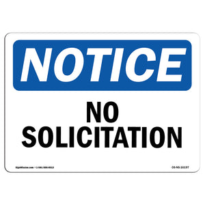 NOTICE No Solicitation