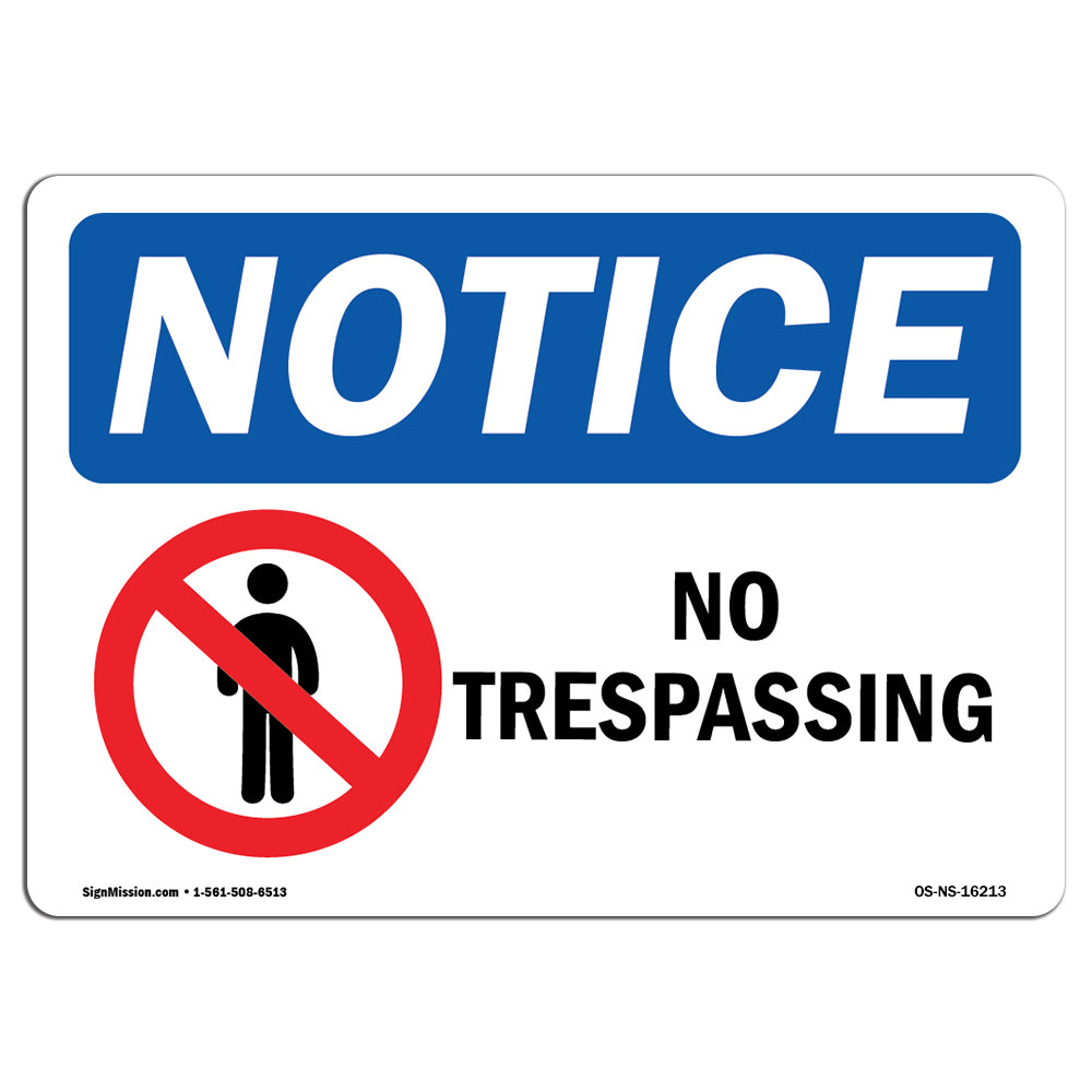 NOTICE No Trespassing