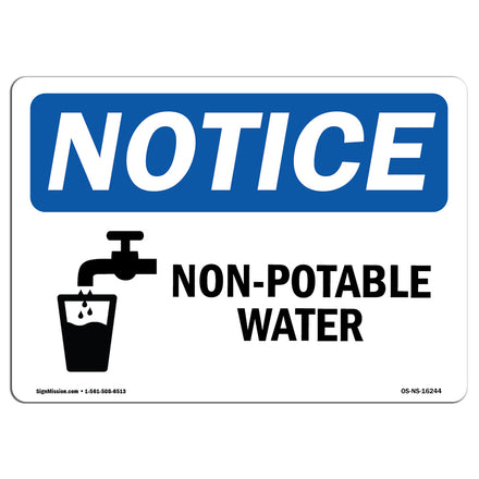 NOTICE Non-Potable Water