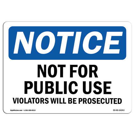 NOTICE Not For Public Use