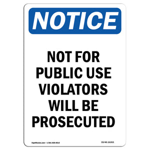 NOTICE Not For Public Use