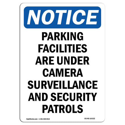 NOTICE Parking Facilities Surveillance Patrols