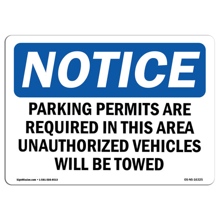 NOTICE Parking Permits Required