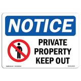 NOTICE Private Property Keep Out
