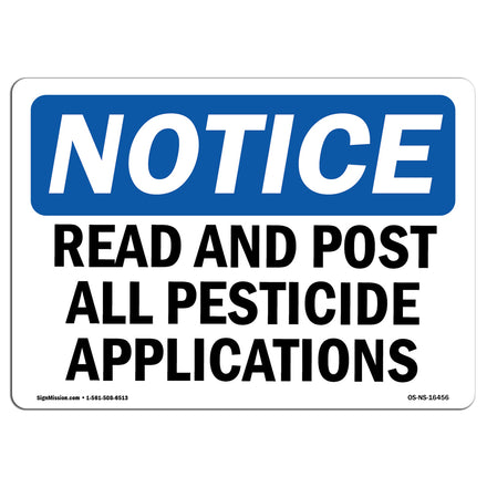 NOTICE Record And Post All Pesticide Applications