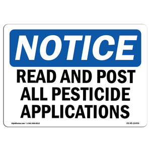 NOTICE Record And Post All Pesticide Applications