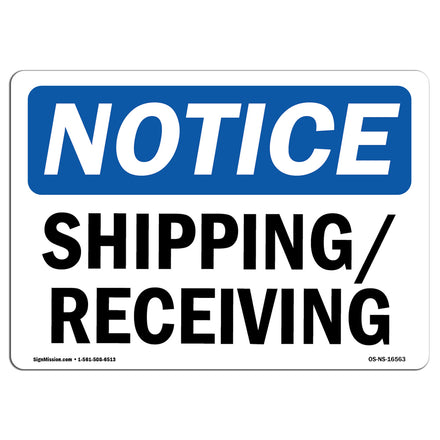 NOTICE Shipping Receiving