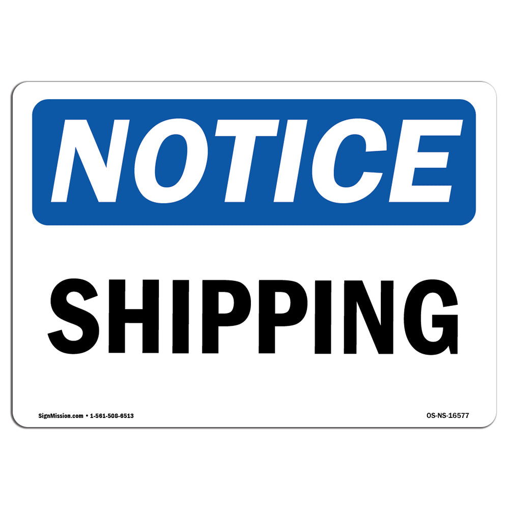 NOTICE Shipping