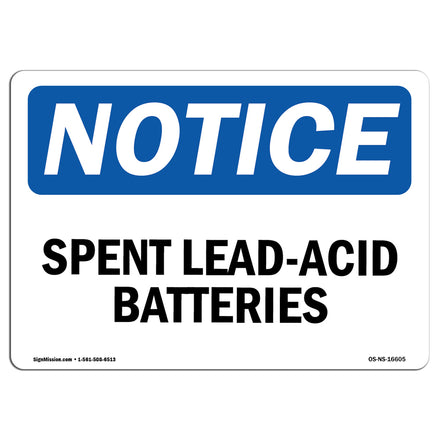 NOTICE Spent Lead-Acid Batteries