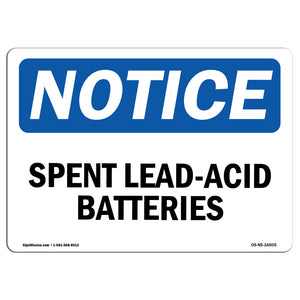 NOTICE Spent Lead-Acid Batteries