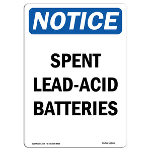 NOTICE Spent Lead-Acid Batteries