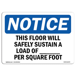 NOTICE This Floor Will Safely