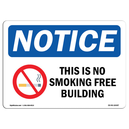 NOTICE This Is A Smoke Free Building