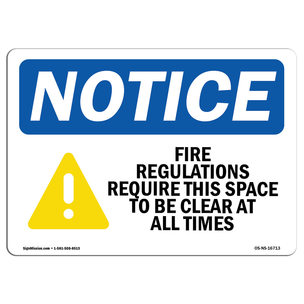 Fire Regulations Require