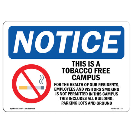 NOTICE Tobacco Free Campus