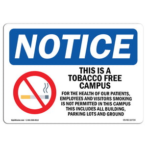 NOTICE Tobacco Free Campus