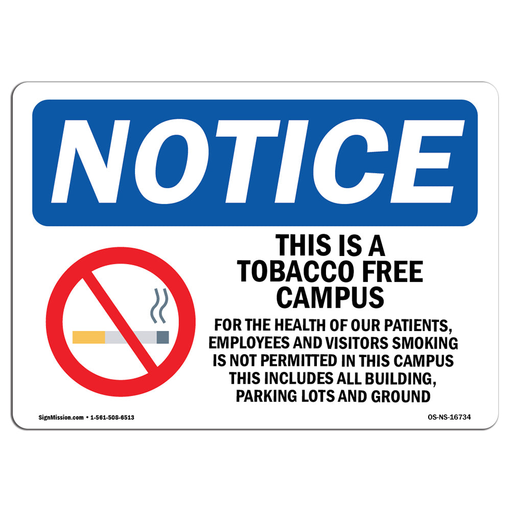 NOTICE Tobacco Free Campus