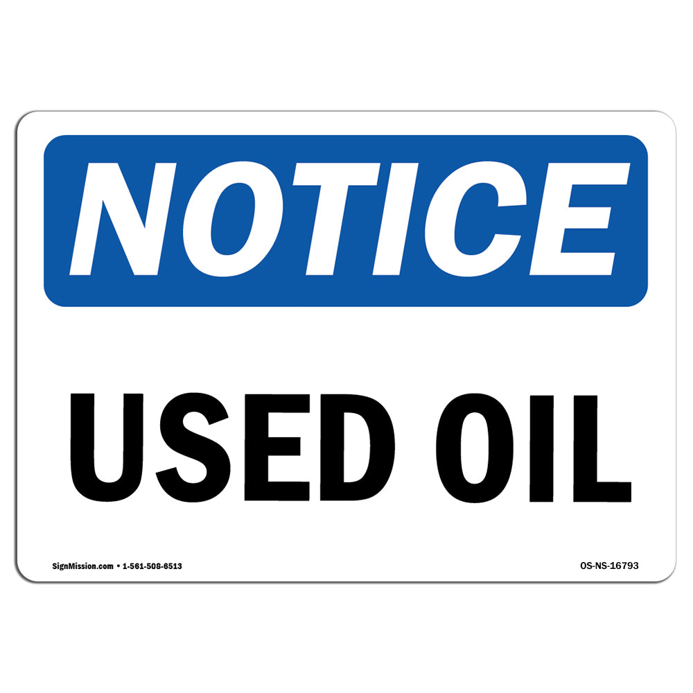 NOTICE Used Oil